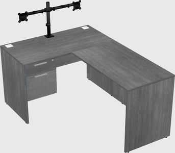 L-shaped office desk