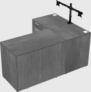 L-shaped office desk