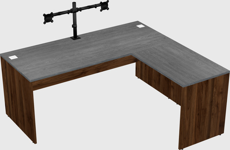 L-shaped office desk
