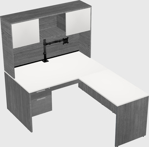 L-shaped office desk