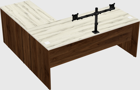 L-shaped office desk