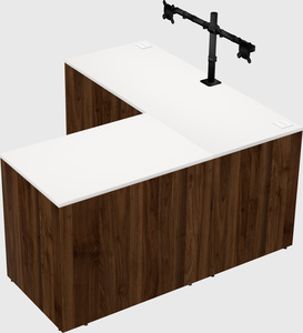 L-shaped office desk