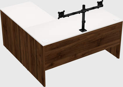 L-shaped office desk