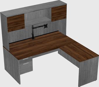 L-shaped office desk