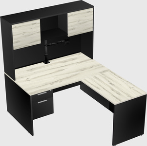 L-shaped office desk