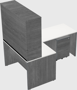L-shaped office desk