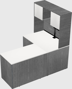 L-shaped office desk