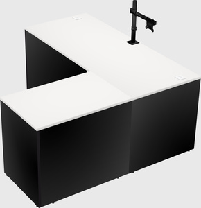 L-shaped office desk