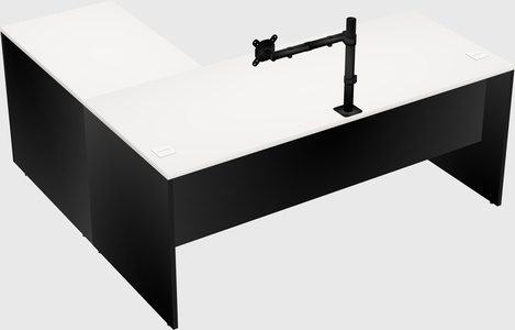 L-shaped office desk