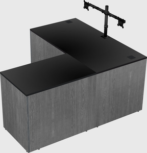 L-shaped office desk