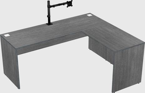 L-shaped office desk