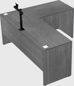 L-shaped office desk