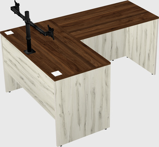 L-shaped office desk