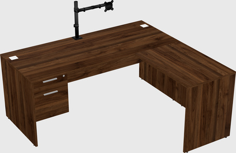 L-shaped office desk