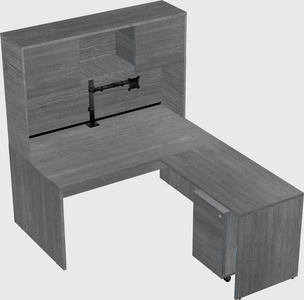 L-shaped office desk