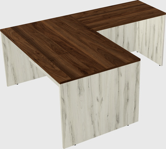 L-shaped office desk
