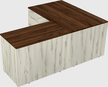 L-shaped office desk