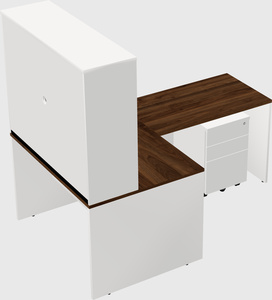 L-shaped office desk