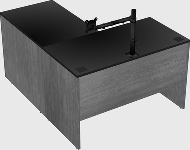 L-shaped office desk