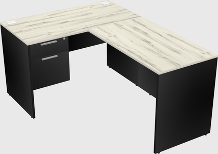 L-shaped office desk