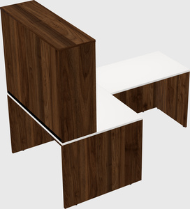 L-shaped office desk
