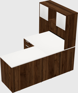 L-shaped office desk