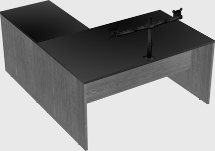 L-shaped office desk