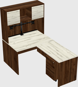 L-shaped office desk