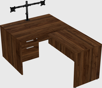 L-shaped office desk