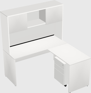 L-shaped office desk