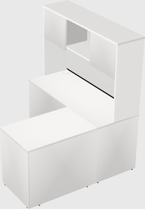 L-shaped office desk