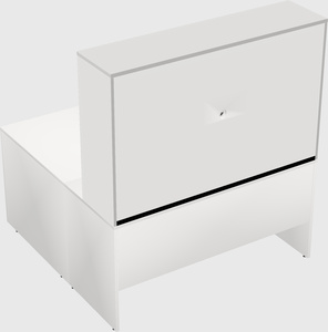 L-shaped office desk