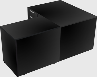 L-shaped office desk