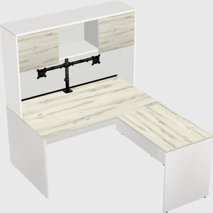 L-shaped office desk