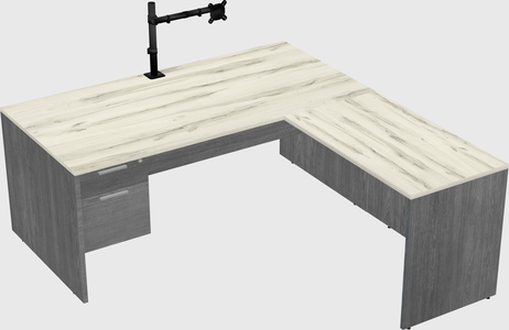 L-shaped office desk