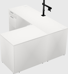 L-shaped office desk