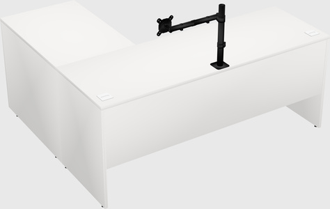 L-shaped office desk