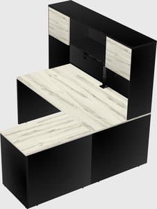 L-shaped office desk