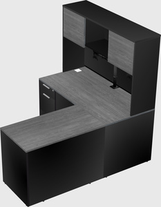 L-shaped office desk