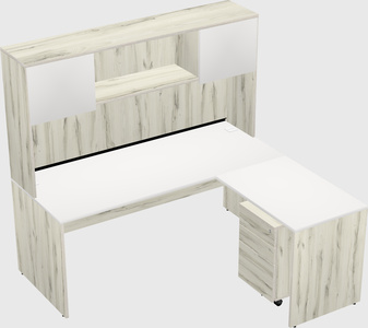 L-shaped office desk