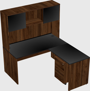 L-shaped office desk