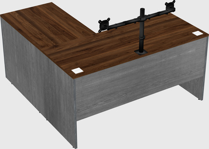 L-shaped office desk