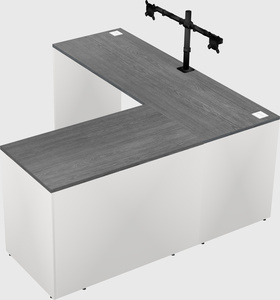 L-shaped office desk