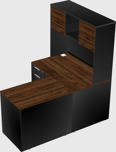 L-shaped office desk