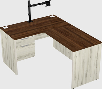L-shaped office desk