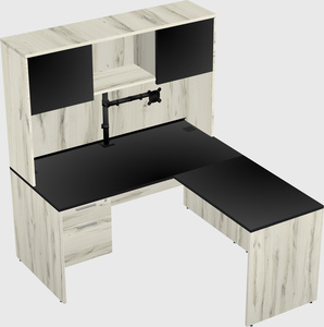 L-shaped office desk