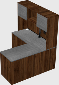 L-shaped office desk