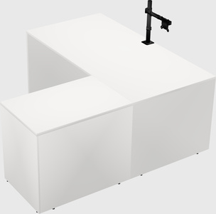 L-shaped office desk