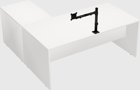 L-shaped office desk