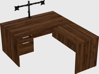 L-shaped office desk
